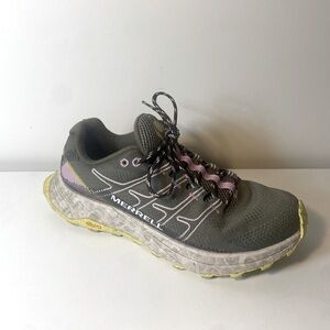Women’s Merrell Moab Flight Green Trail Running Shoes Sneakers Size 9 J066818